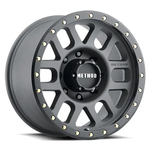 Method 18X9 Grid Mr309 Bolt Pattern 8 On 165.1 Offset 18 Lip Size 1.65 Titanium Gy Black Street Loc Aluminum Wheel 1