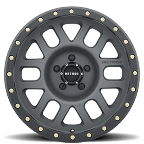 Method 17X8.5 Grid Mr309 Bolt Pattern 5 On 127 Offset 0 Lip Size 1.61 Titanium Gy Black Street Loc Aluminum Wheel 2