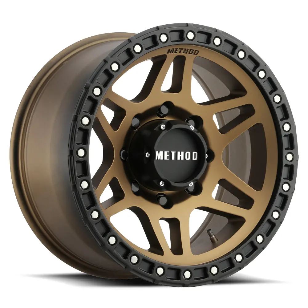 Method 18X9 Mr312 Bolt Pattern 8 On 165.1 Offset 18 Lip Size 0.91 Method Bronze Brz Matte Black Lip Aluminum Wheel 1
