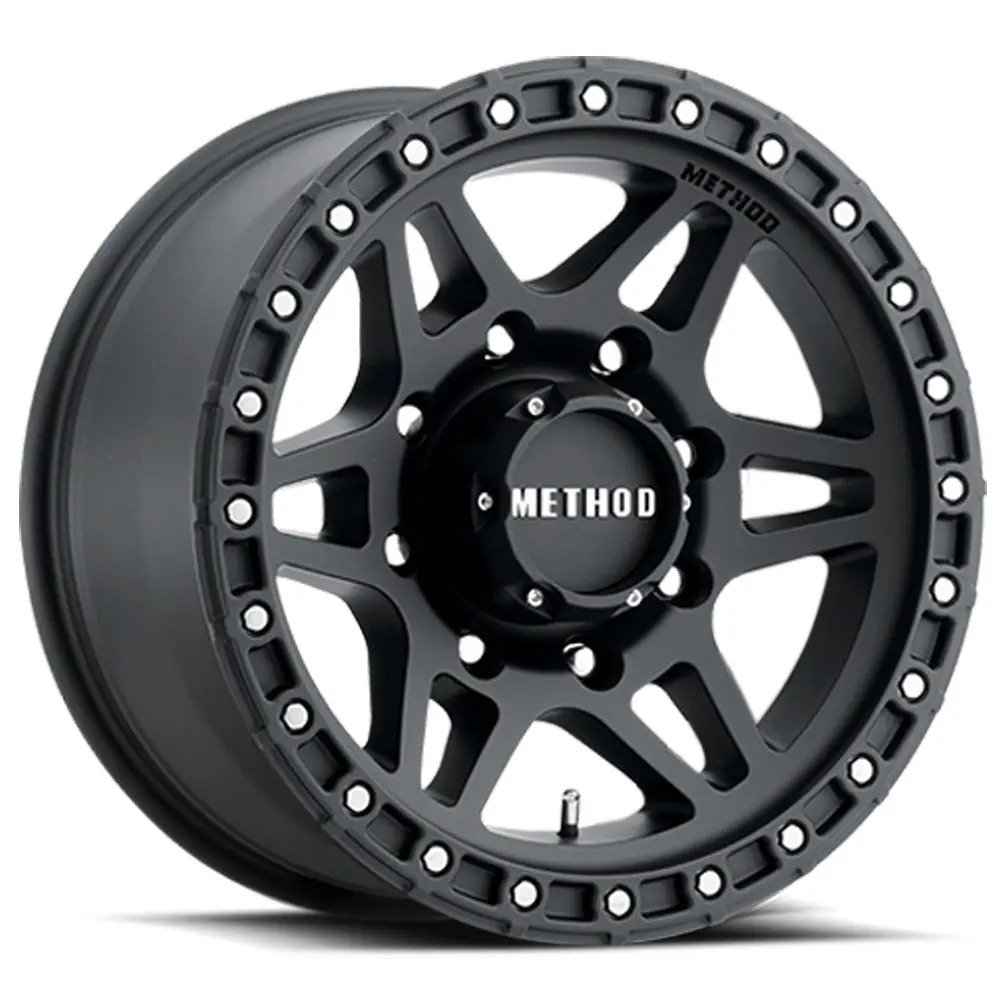 Method 18X9 Mr312 Bolt Pattern 8 On 180 Offset 18 Lip Size 0.91 Matte Black Mb Aluminum Wheel 1