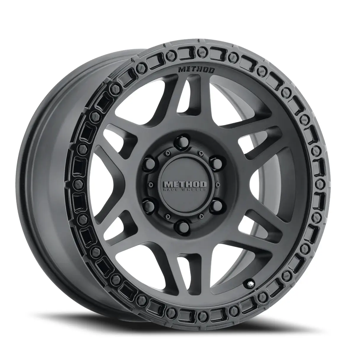Method 17X9 Mr312 Bolt Pattern 6 On 139.7 Offset -12 Lip Size 0.91 Double Matte Black Mbgl Gloss Black Lip Aluminum Wheel 1