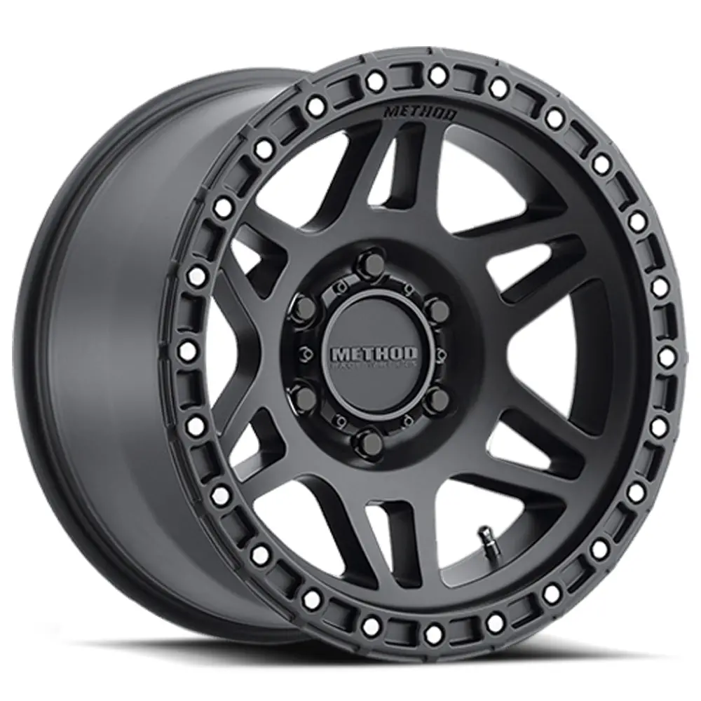 Method 17X9 Mr312 Bolt Pattern 6 On 139.7 Offset -12 Lip Size 0.91 Matte Black Mb Aluminum Wheel 1