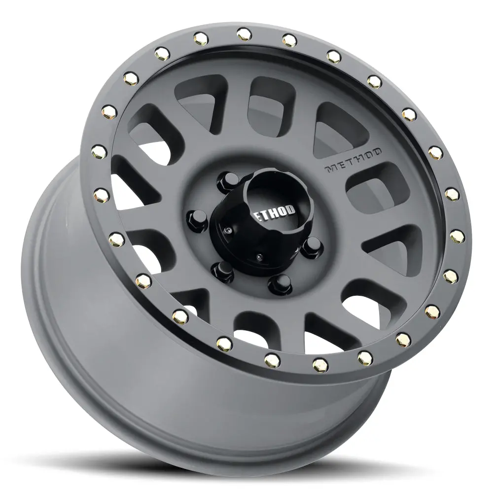 Method 18X9 Grid Mr309 Bolt Pattern 6 On 139.7 Offset 18 Lip Size 1.65 Titanium Gy Black Street Loc Aluminum Wheel 2