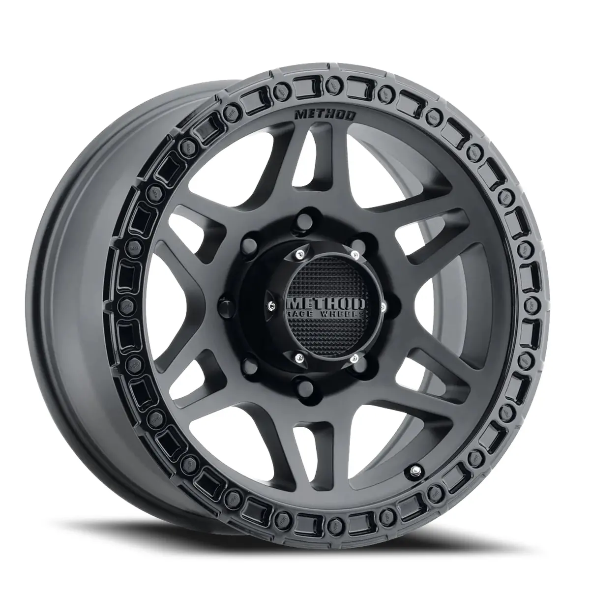 Method 18X9 Mr312 Bolt Pattern 8 On 170 Offset 18 Lip Size 1.02 Double Matte Black Mbgl Gloss Black Lip Aluminum Wheel 1