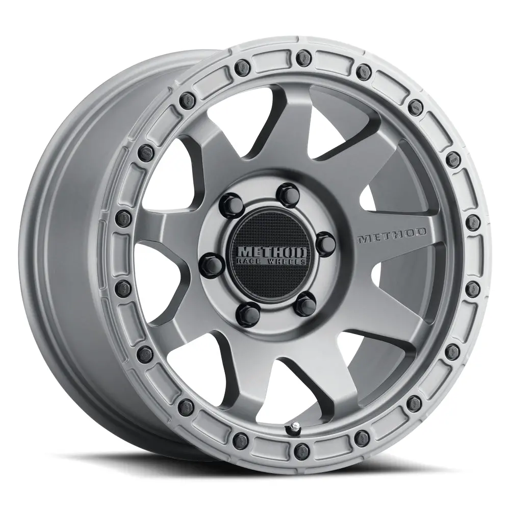 Method 17X9 Mr317 Bolt Pattern 6 On 139.7 Offset -12 Lip Size 1.57 Matte Titanium Gy Aluminum Wheel 1