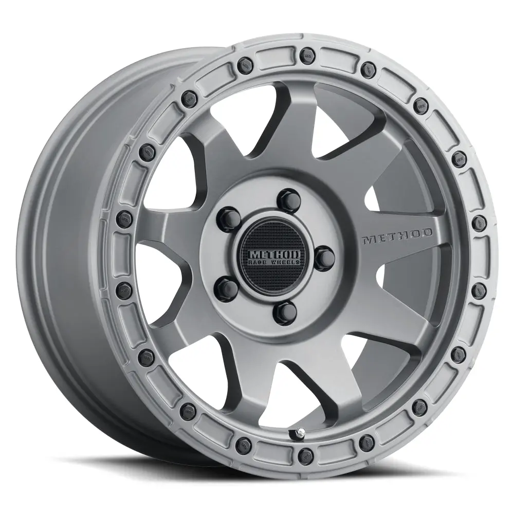Method 17X8.5 Mr317 Bolt Pattern 5 On 127 Offset 0 Lip Size 0.83 Matte Titanium Gy Aluminum Wheel 1