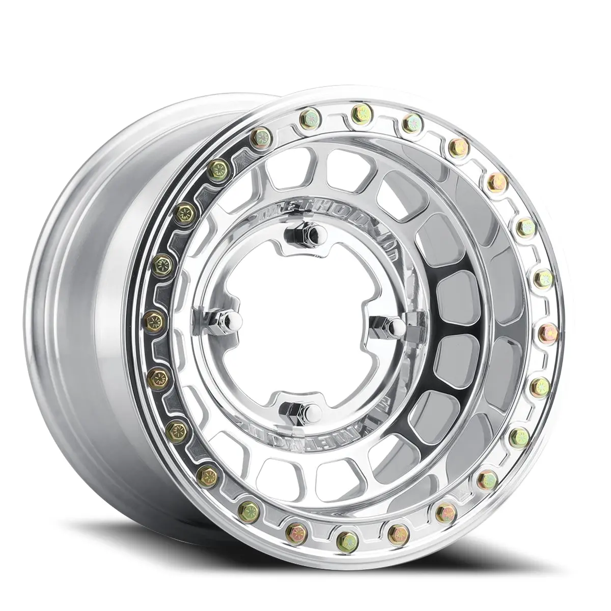 Method 15X10 Mr413 Beadlock Utv Bolt Pattern 4 On 136 Offset 25 Lip Size 2.28 Polished Aluminum Wheel 1