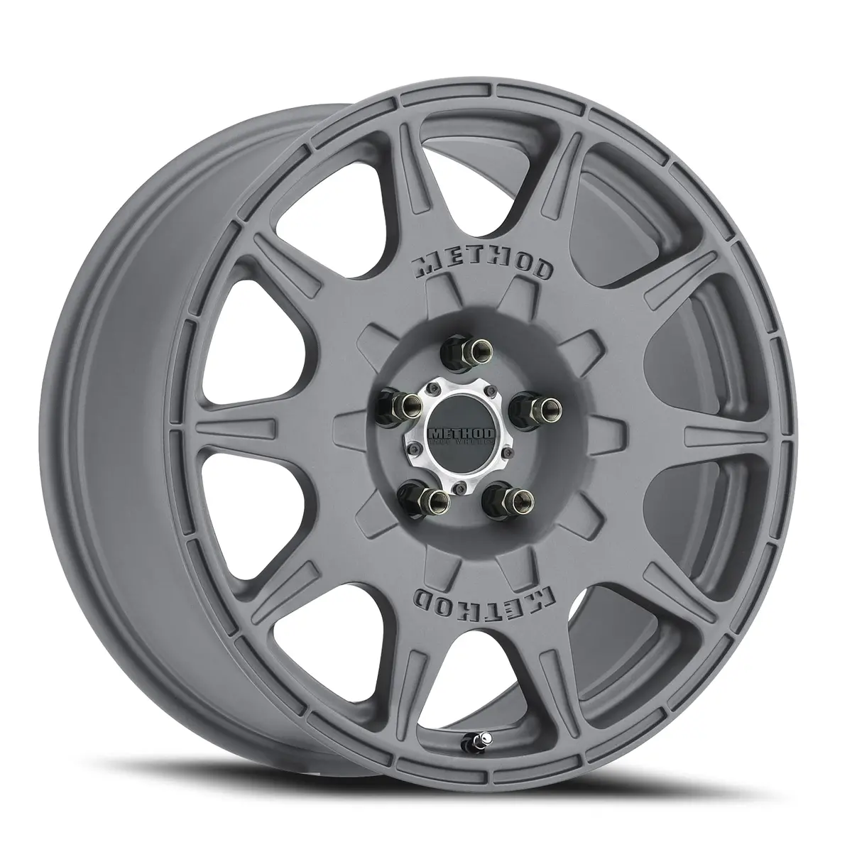 Method 17X8 Rally Mr502 Bolt Pattern 5 On 114.3 Offset 38 Lip Size 0 Titanium Gy Aluminum Wheel 1