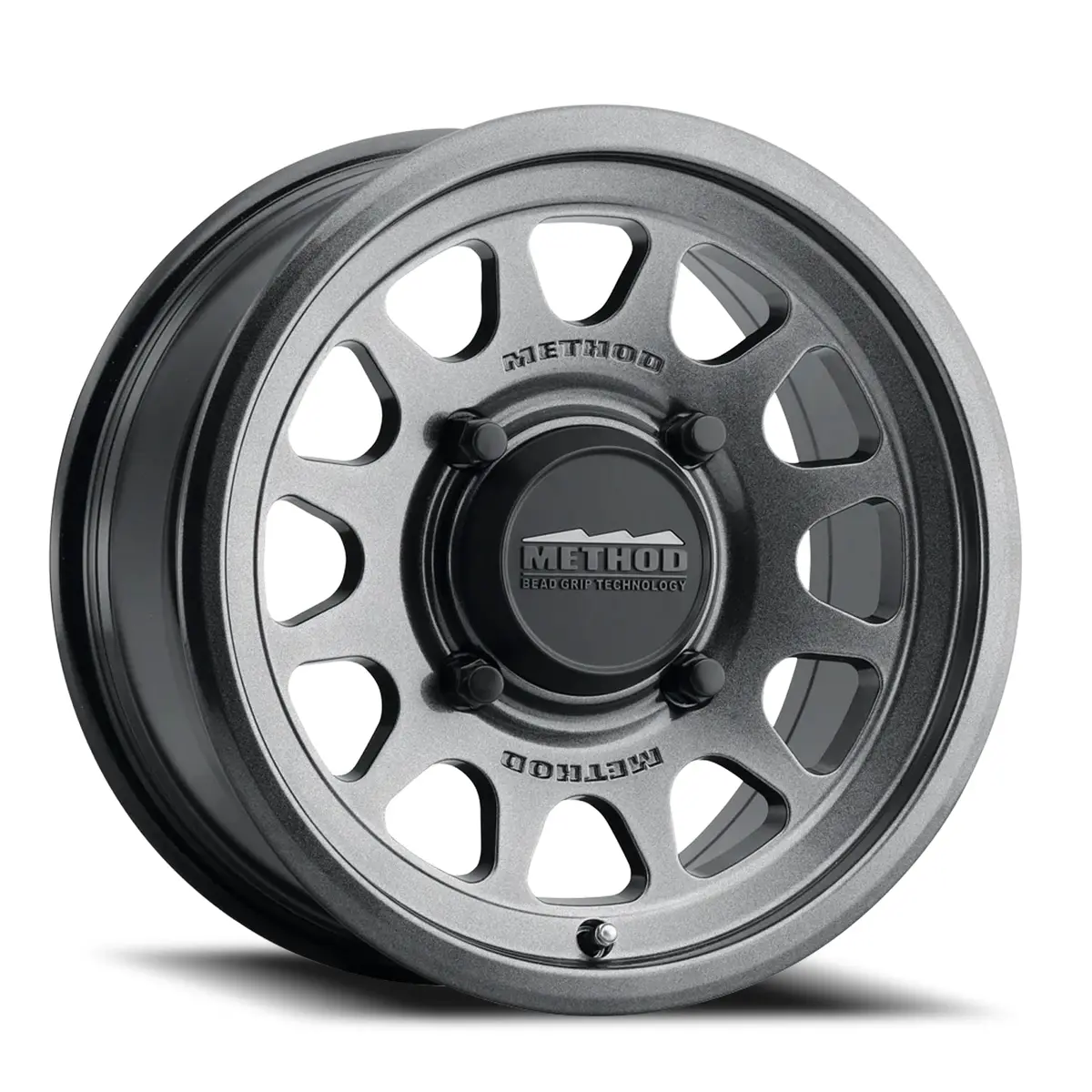 Method 14X7 Mr414 Bead Grip Utv Bolt Pattern 4 On 136 Offset 13 Lip Size 1.18 Graphite Gy Aluminum Wheel 1