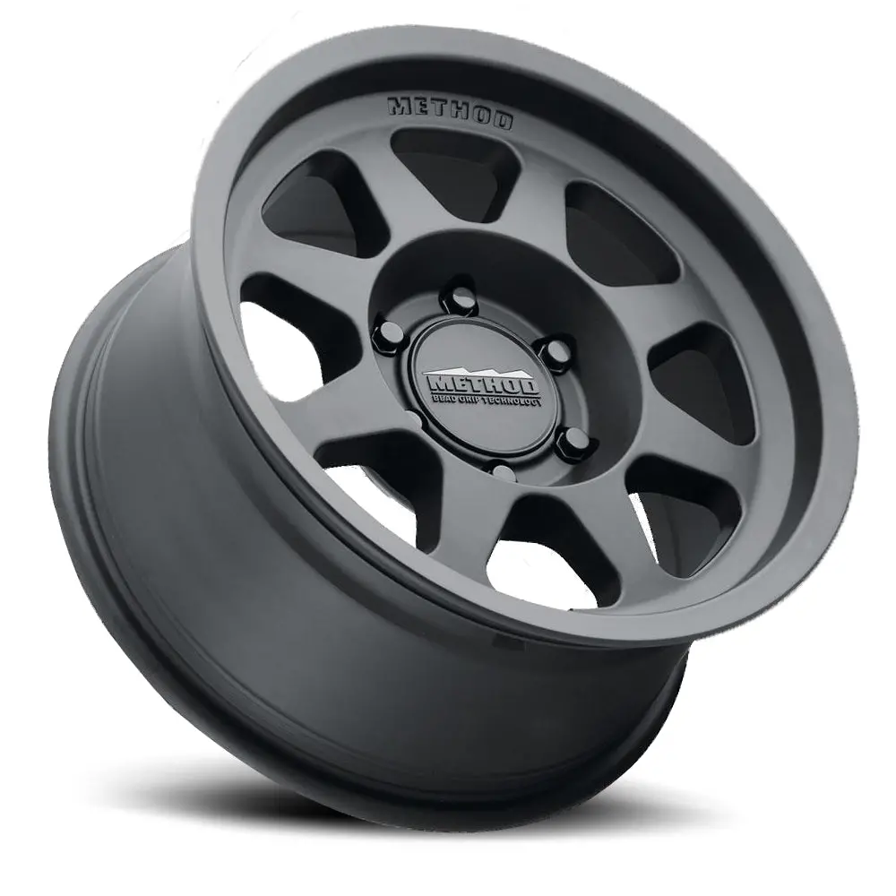 Method 17X7.5 Bead Grip Mr701 Bolt Pattern 5 On 110 Offset 30 Lip Size 0.98 Matte Black Mb Aluminum Wheel 2