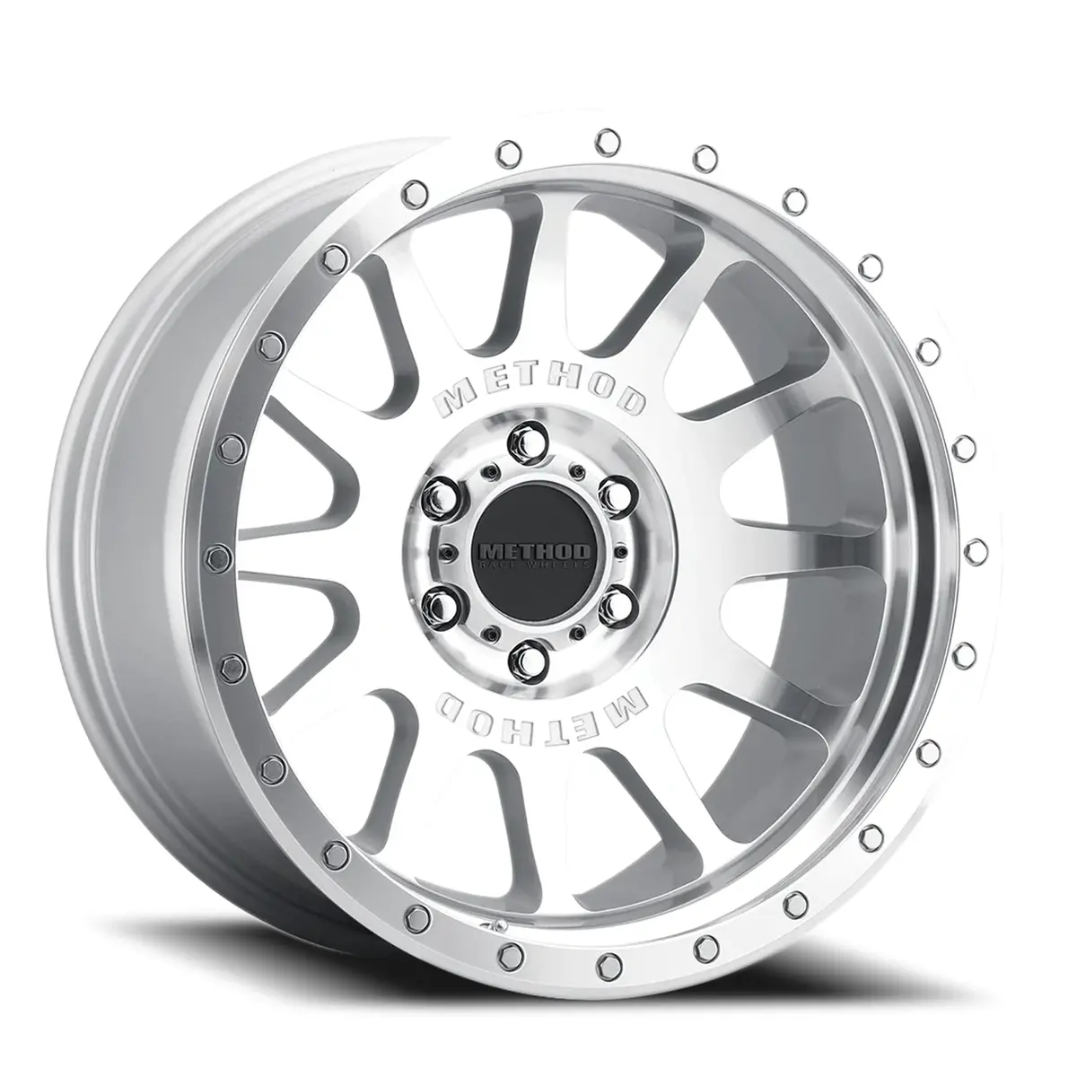 Method 20X10 Nv Mr605 Bolt Pattern 8 On 180 Offset -24 Lip Size 2.83 Machined Silver Sl Clear Coat Aluminum Wheel 1