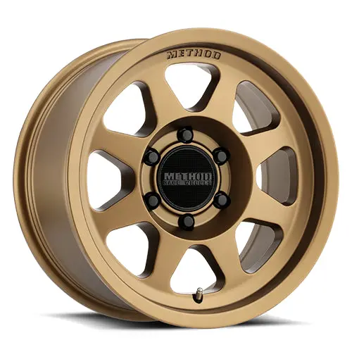 Method 17X7.5 Bead Grip Mr701 Bolt Pattern 6 On 130 Offset 50 Lip Size 0.98 Method Bronze Brz Aluminum Wheel 1