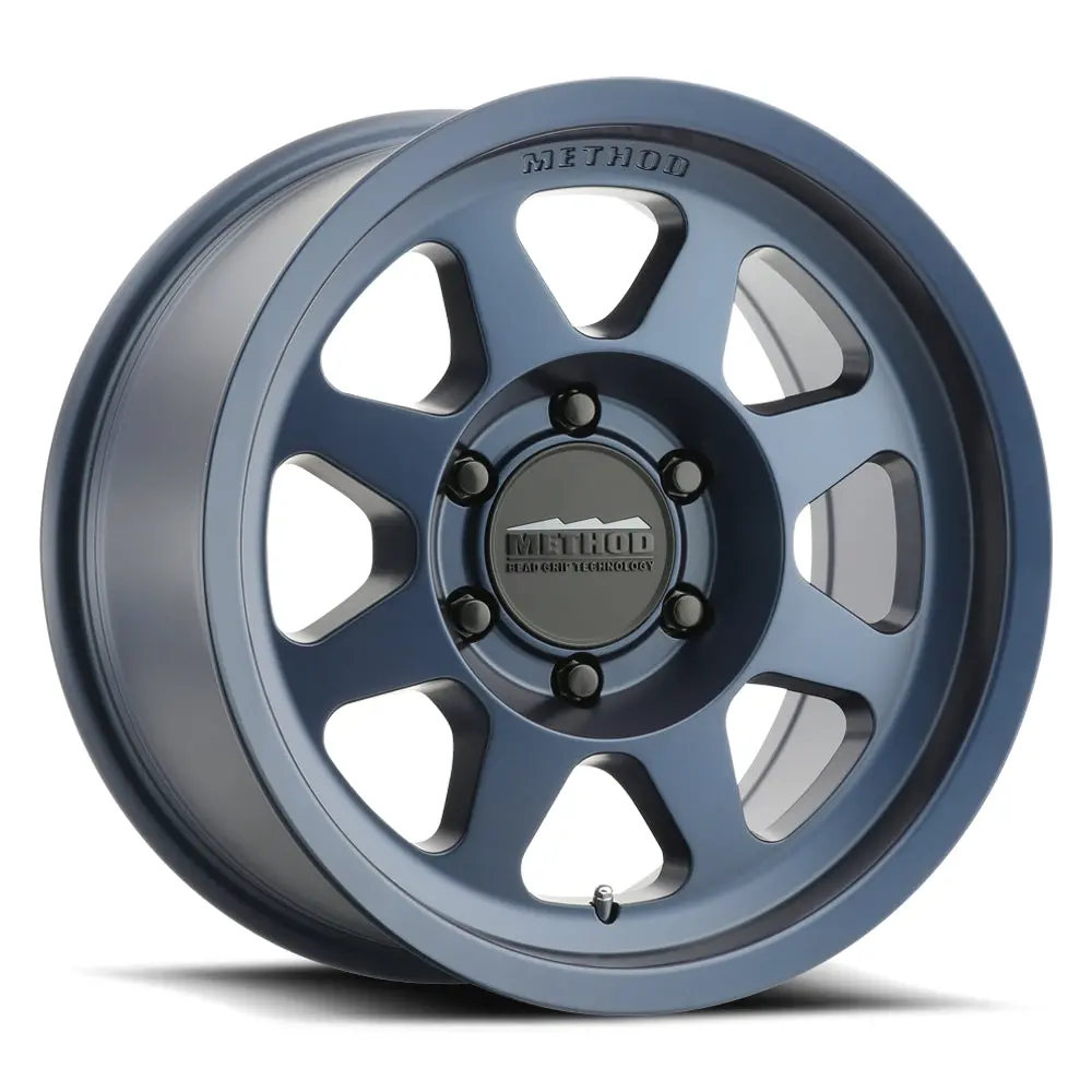 Method 18X9 Bead Grip Mr701 Bolt Pattern 6 On 135 Offset 18 Lip Size 1.81 Bahia Blue Bl Aluminum Wheel 1