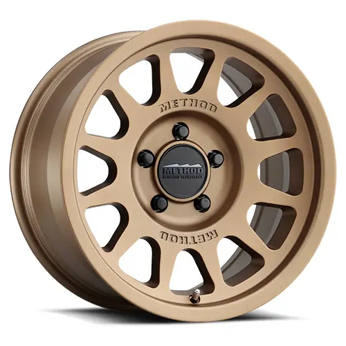 Method 17X7.5 Bead Grip Mr703 Bolt Pattern 5 On 130 Offset 50 Lip Size 0.87 Method Bronze Brz Aluminum Wheel 1