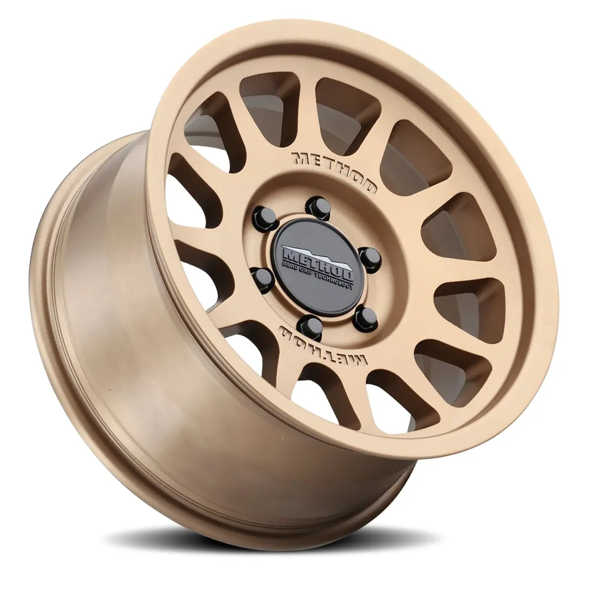 Method 16X8 Bead Grip Mr703 Bolt Pattern 6 On 139.7 Offset 0 Lip Size 1.22 Method Bronze Brz Aluminum Wheel 2