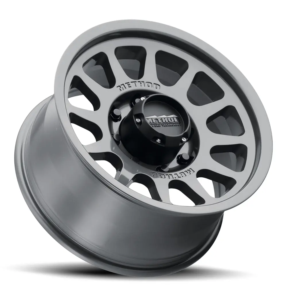 Method 17X9 Bead Grip Mr703 Bolt Pattern 8 On 165.1 Offset -12 Lip Size 1.18 Gloss Titanium Sl Aluminum Wheel 2