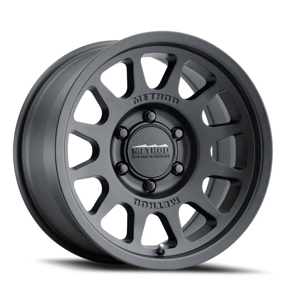 Method 17X8.5 Bead Grip Mr703 Bolt Pattern 6 On 139.7 Offset 0 Lip Size 1.18 Matte Black Mb Aluminum Wheel 1