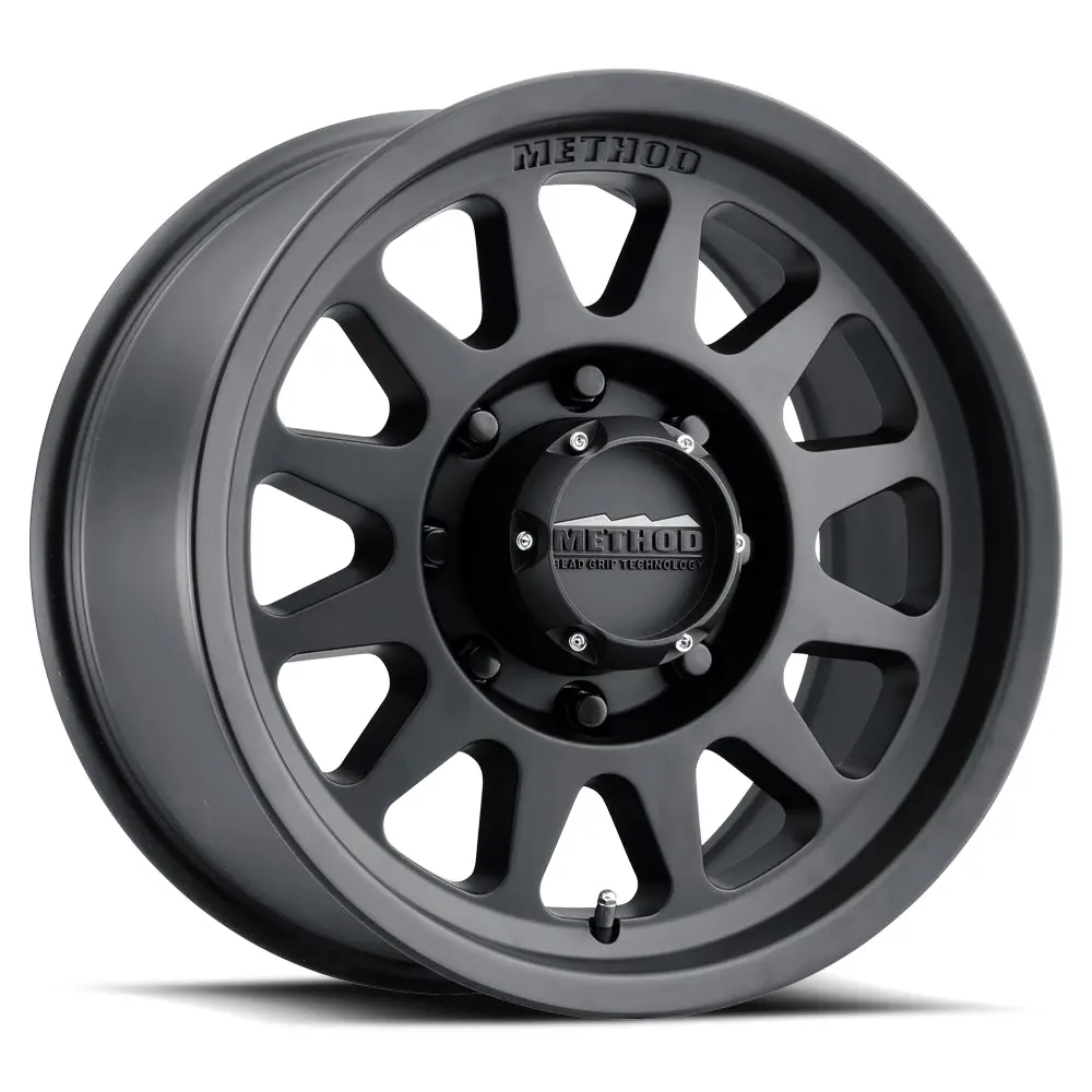 Method 17X9 Bead Grip Mr704 Bolt Pattern 8 On 180 Offset 18 Lip Size 1.77 Matte Black Mb Aluminum Wheel 1