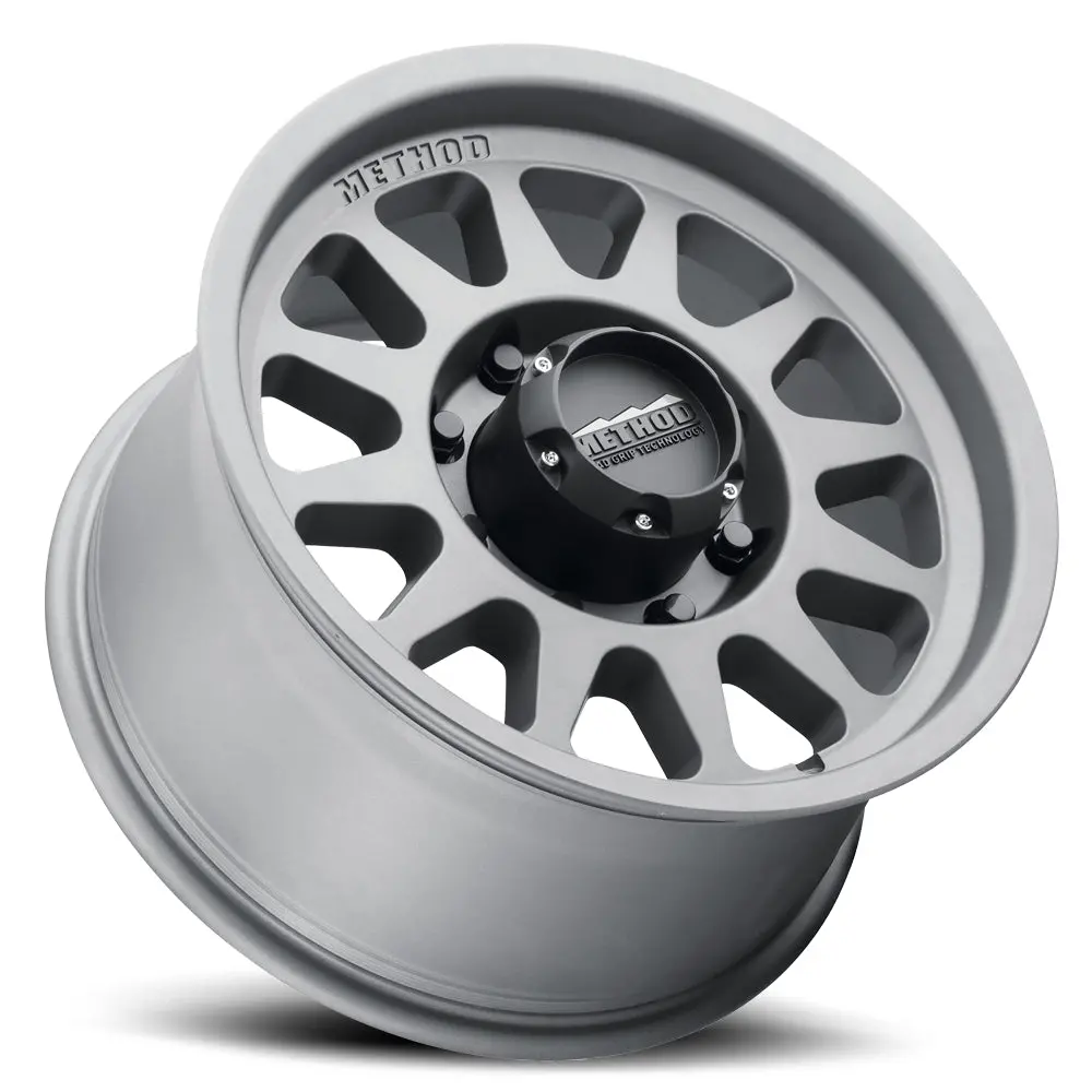 Method 17X9 Bead Grip Mr704 Bolt Pattern 8 On 165.1 Offset 18 Lip Size 1.77 Titanium Sl Aluminum Wheel 2