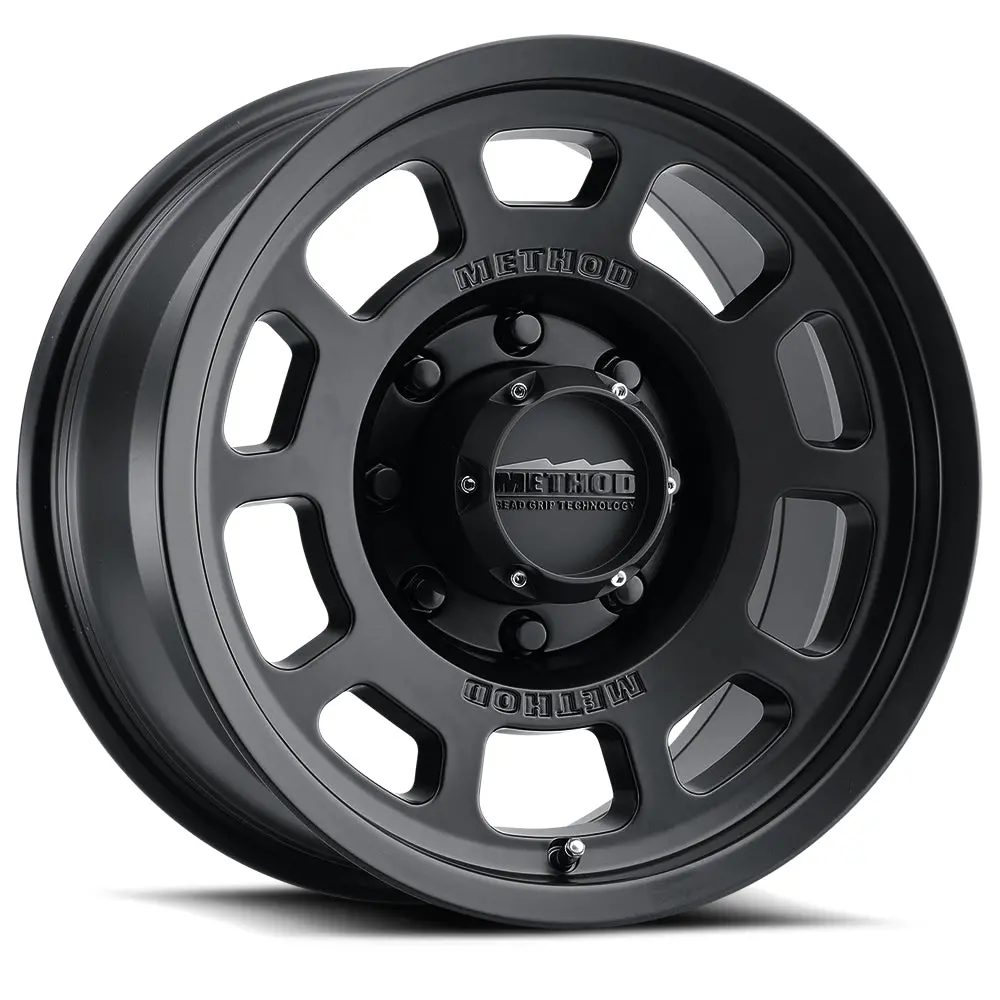 Method 18X9 Bead Grip Mr705 Bolt Pattern 8 On 165.1 Offset 18 Lip Size 1.22 Matte Black Mb Aluminum Wheel 1
