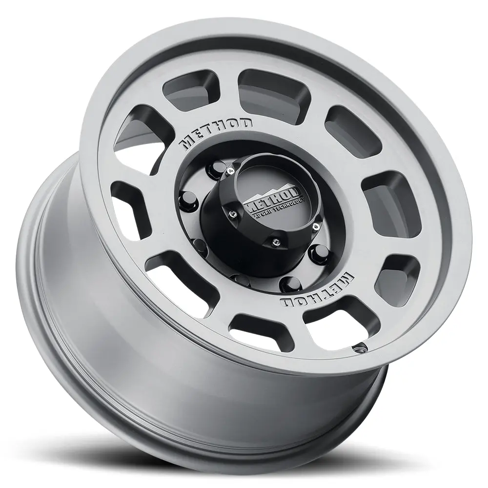 Method 18X9 Bead Grip Mr705 Bolt Pattern 8 On 180 Offset 18 Lip Size 1.22 Titanium Sl Aluminum Wheel 2