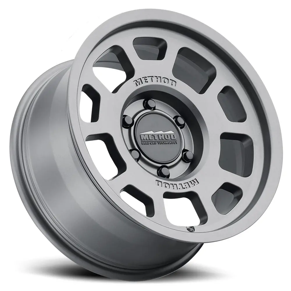 Method 18X9 Bead Grip Mr705 Bolt Pattern 5 On 150 Offset 25 Lip Size 1.22 Titanium Sl Aluminum Wheel 2