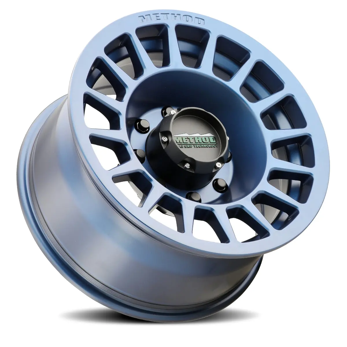 Method 17X8.5 Bead Grip Mr707 Bolt Pattern 8 On 165.1 Offset 0 Lip Size 0 Bahia Blue Bl Aluminum Wheel 2