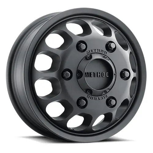 Method 16X6 Mr901 Dually Bolt Pattern 6 On 180 Offset 110 Lip Size 0 Matte Black Aluminum Wheel 1