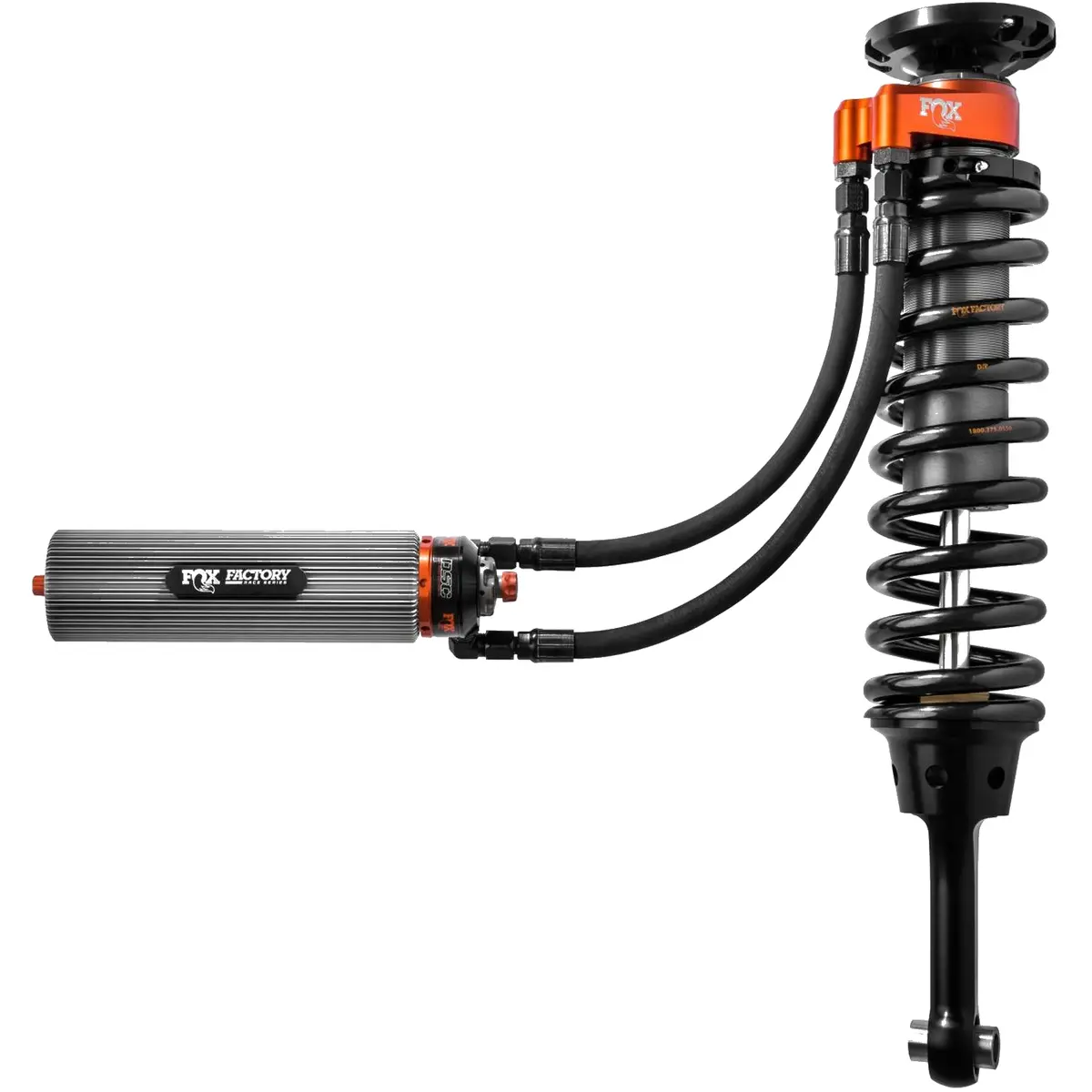 17-Up Ford Raptor Front Coilover Internal Bypass Factory Race 3.0 Remote Reservoir 7.9 Inch 0-2 Inch Lift Fox Offroad Shocks 1