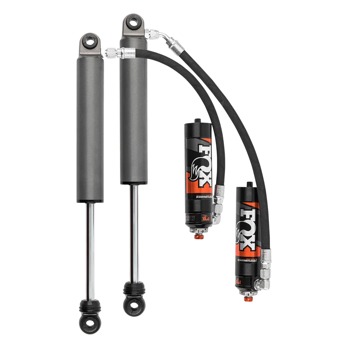 2019-2024 Silverado/Sierra 1500 Rear Performance Elite 2.5 Remote Reservoir 10.5 Inch Non-Tb/Non-At4 2.5-4 Inch Lift Tb/At4 0-2 Inch Lift Dual Speed Compression Adjuster Fox Offroad Shocks 1