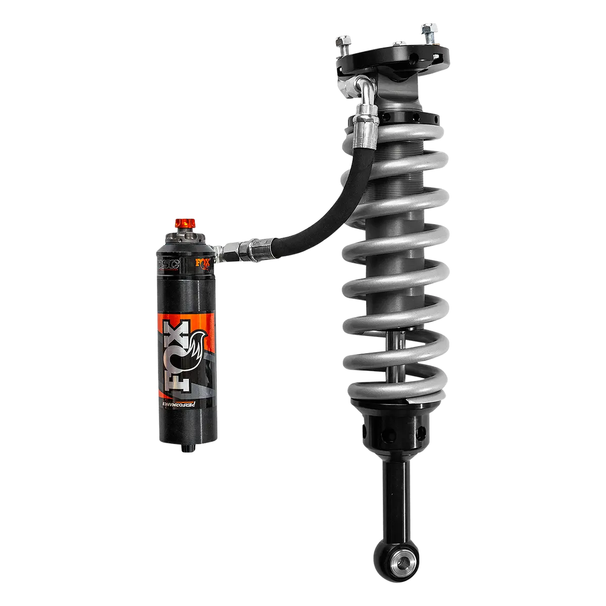 05-Up Toyota Tacoma Front Coilover Performance Elite 2.5 Remote Reservoir 2-3 Inch Lift Dual Speed Compression Adjuster Fox Offroad Shocks 1