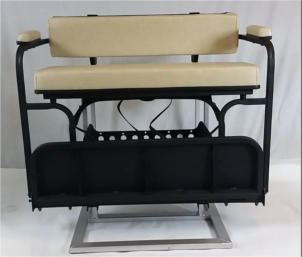 2 In 1 Tan Seat Kit Combo & Golf Bag Carrier For Ezgo Txt Golf Carts 1