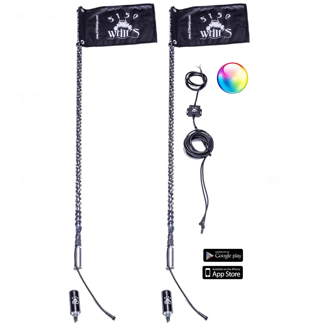 2X 187 Led Whips (1 Pair) 1