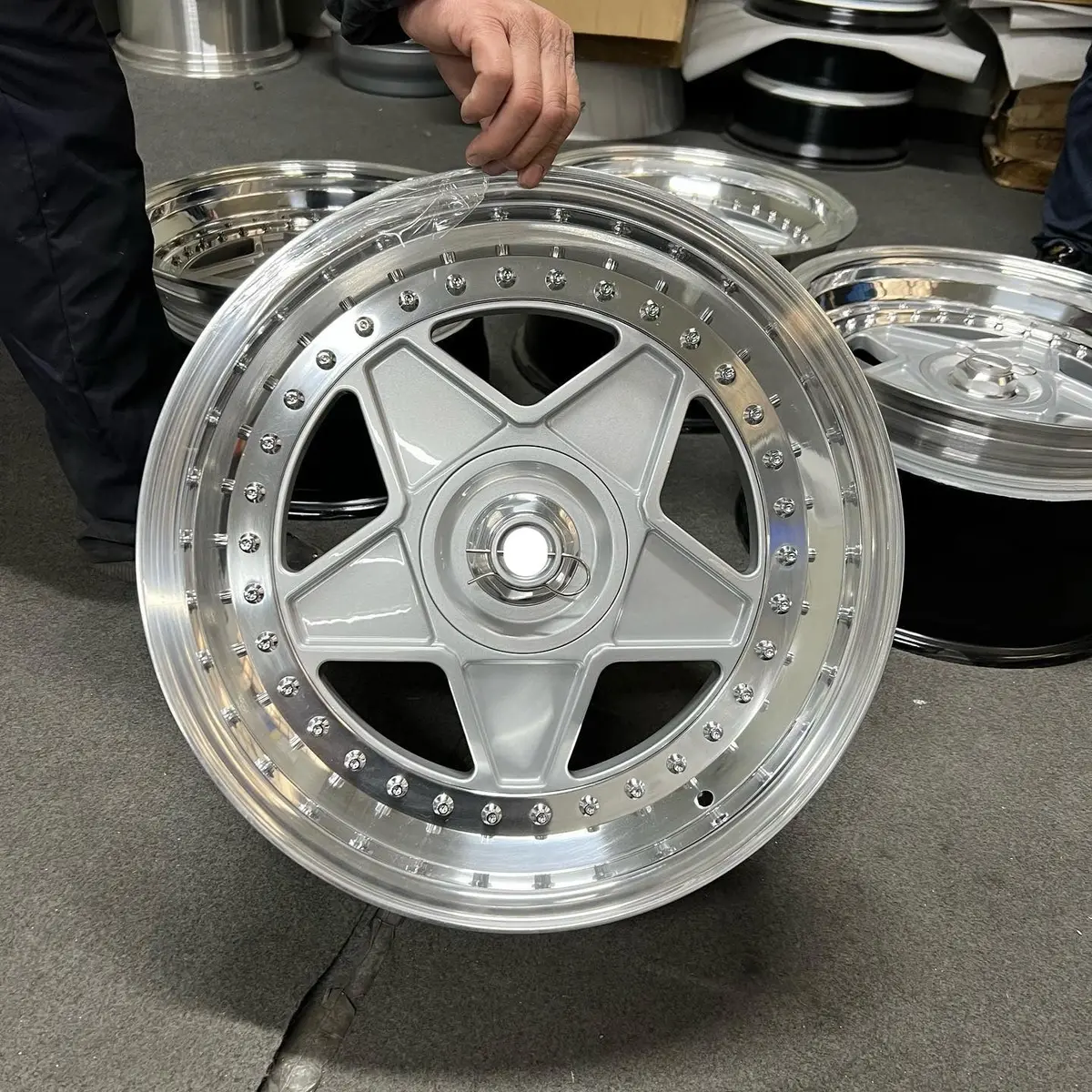 Classic Retro 3-Piece 3 Pcs Forged Wheels For Ferrari 575M Maranello Modena 360 F40 1