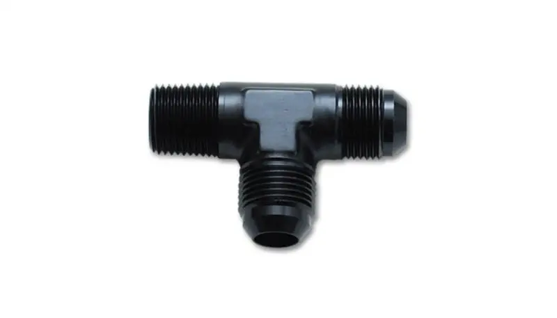 Vibrant -3An X 1/8In Npt Flare To Pipe On Run Tee Adapter Fitting - Aluminum 1