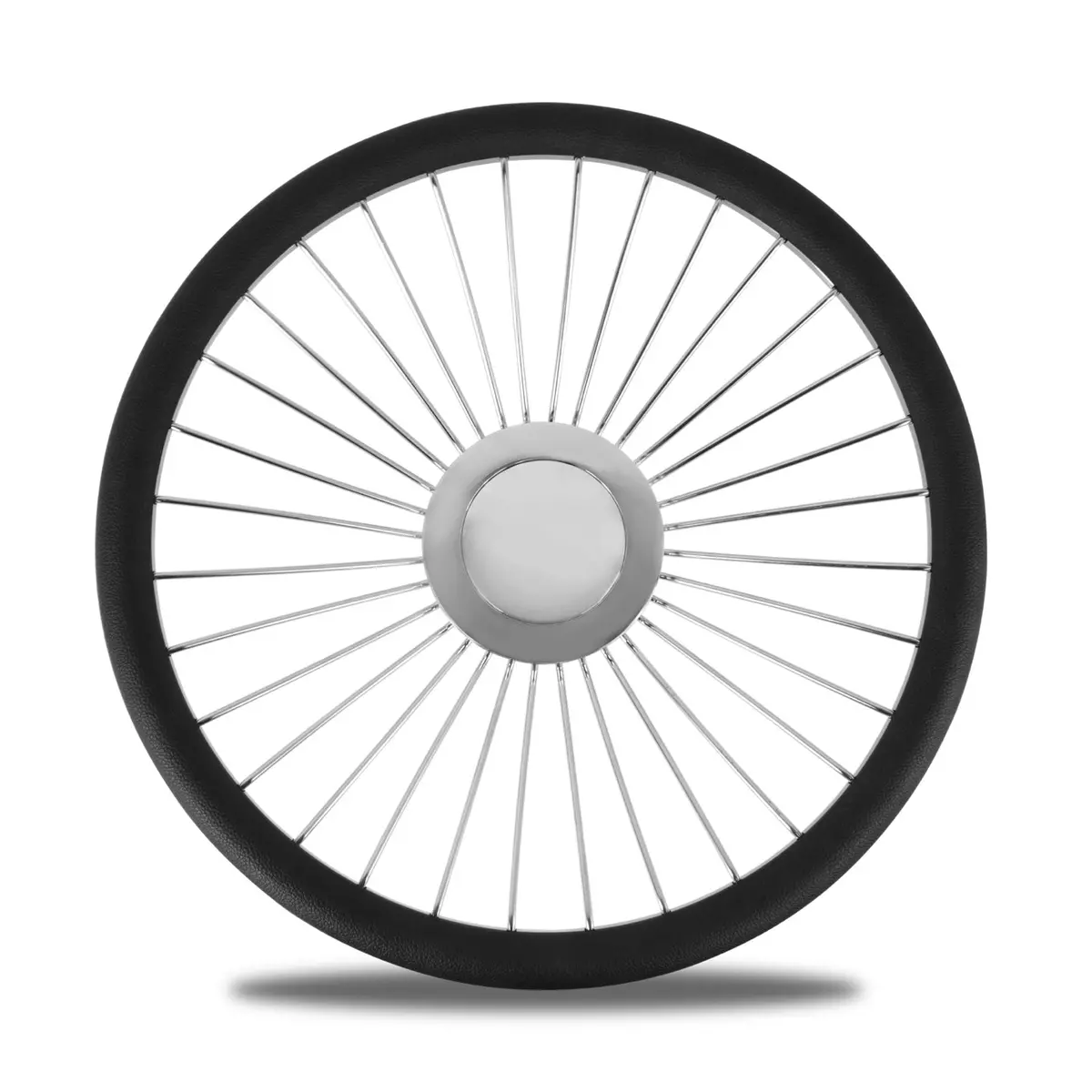 [Sale] 32 Spokes Steering Wheel Chrome 1
