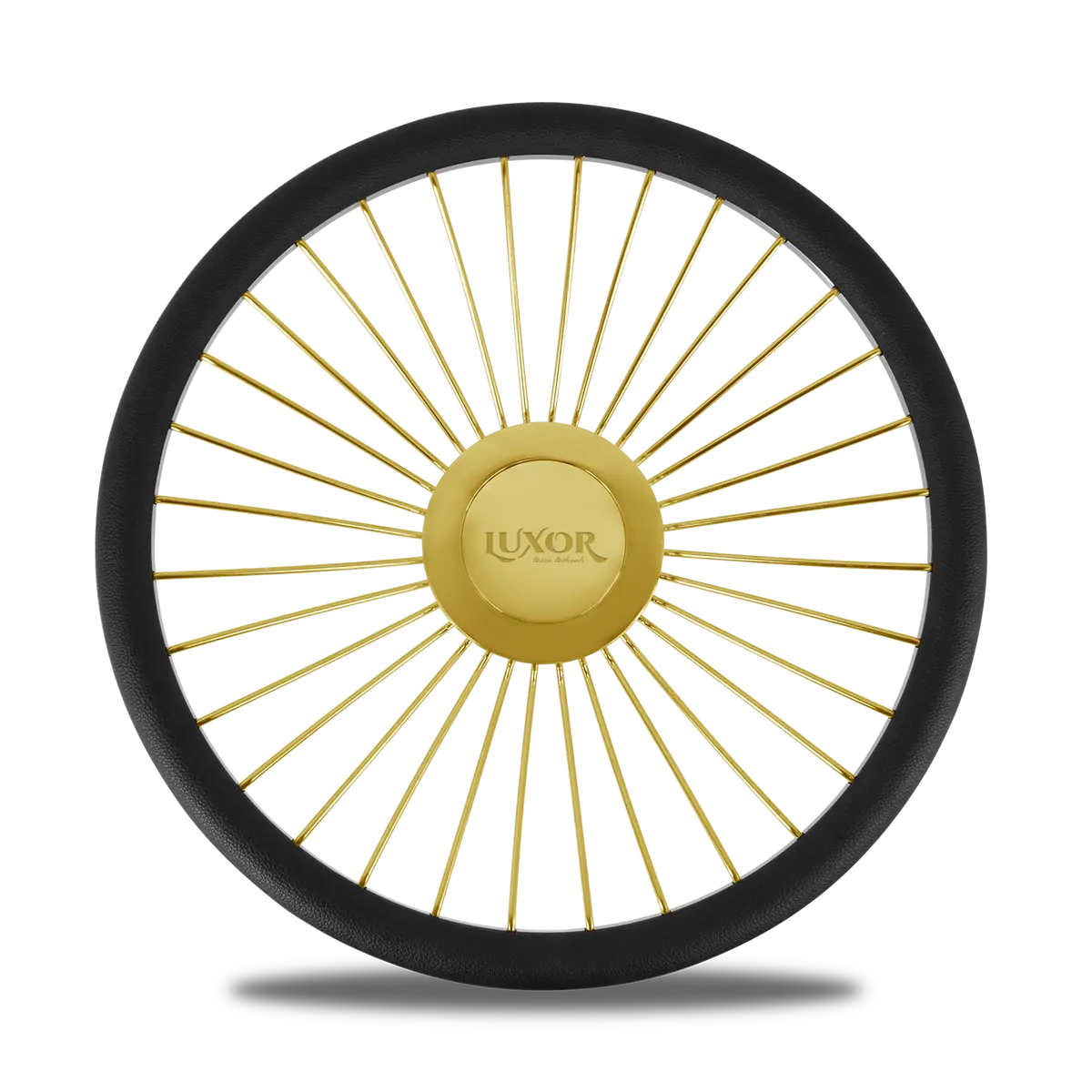 [Sale] 32 Spokes Steering Wheel Gold With Logo 1