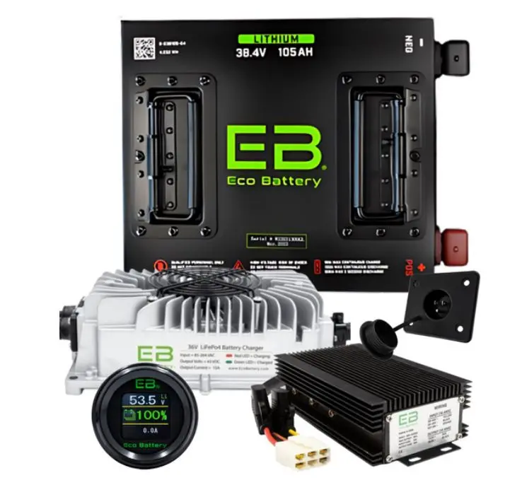 Eco Battery 36V 105Ah Lithium Bundle Kit With Charger 1