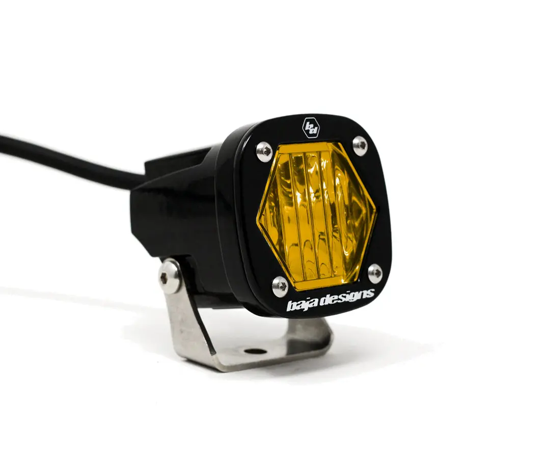 S1 Baja Amber Wide Cornering Led Light With Mounting Bracket Single Baja Designs 1