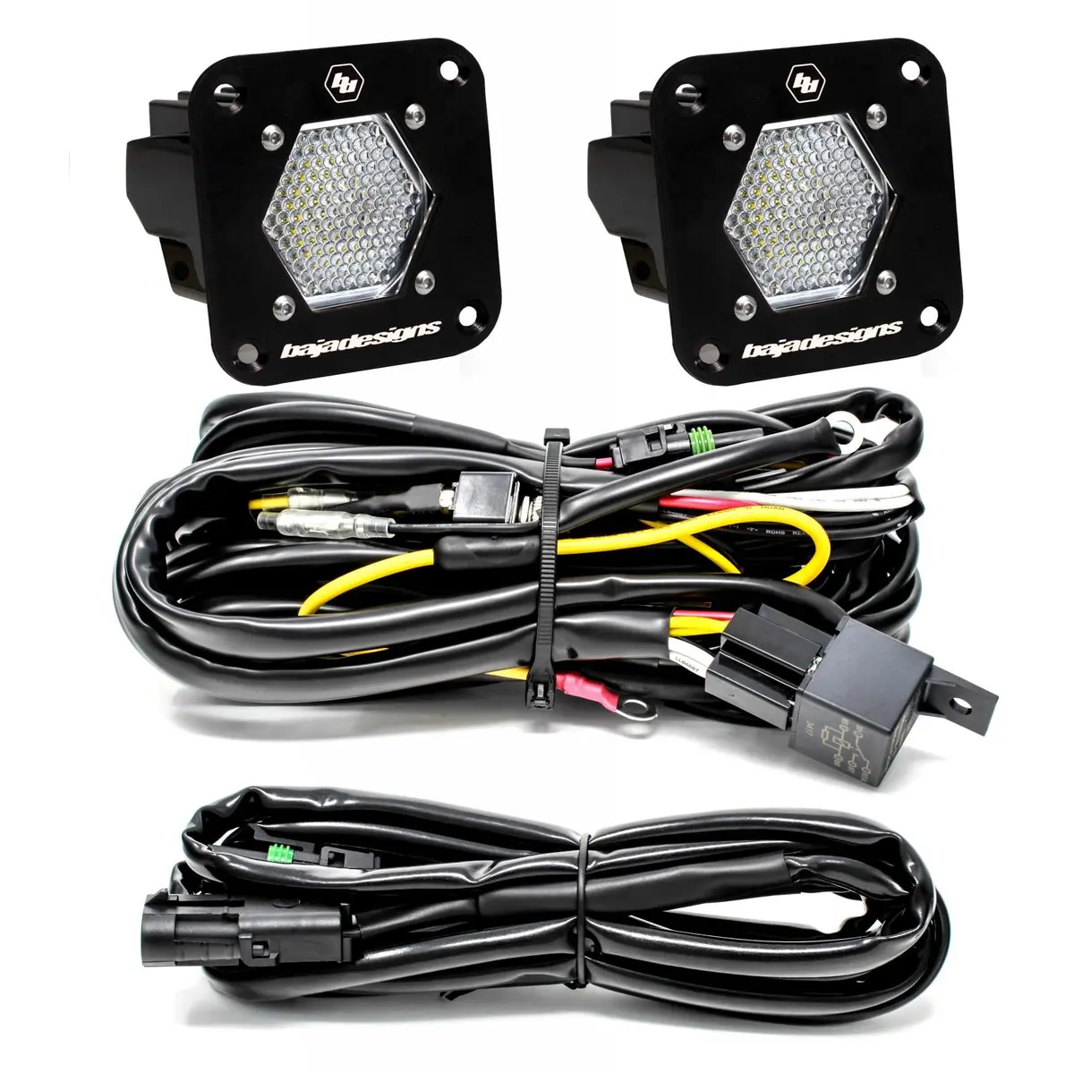 Led Light Pods S1 Pair Work/Scene Led Flush Mount Backup Kit Baja Designs 1