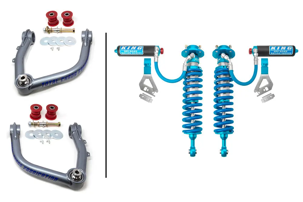 08-22 Toyota Sequoia Lift Kit With King 2.5 Adjustable Front Shocks 1