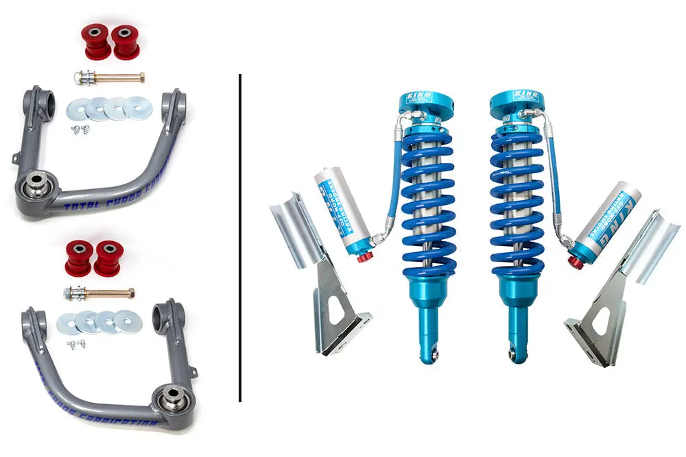03-09 Lexus Gx470 Lift Kit With King 2.5 Adjustable Front Shocks 1