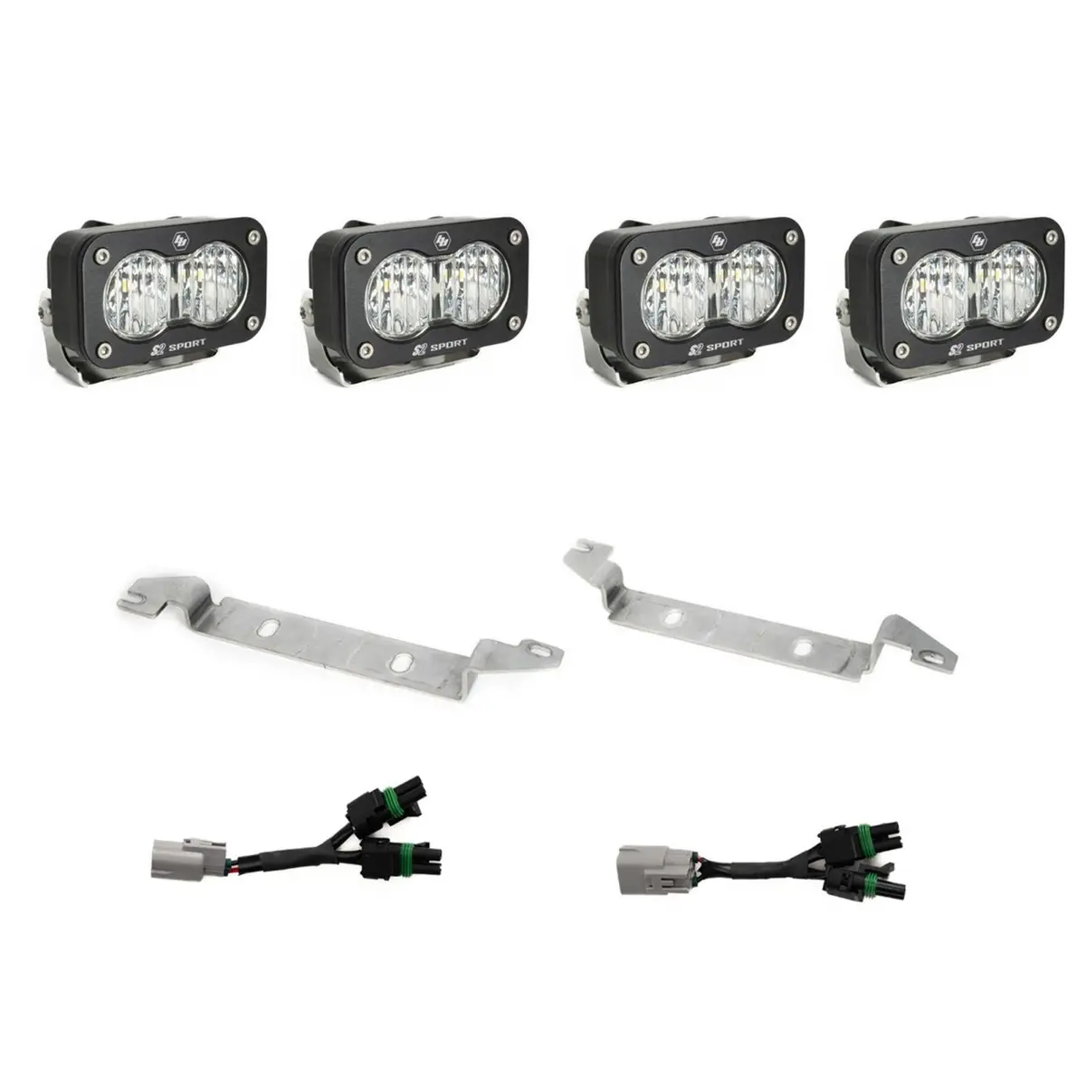 S2 Sport Oem Fog Light Replacement Kit 2024-On Toyota Tacoma Trd Pro/Trailhunter Clear Baja Designs 1