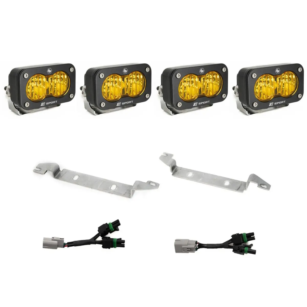 S2 Sport Oem Fog Light Replacement Kit 2024-On Toyota Tacoma Trd Pro/Trailhunter Amber Baja Designs 1