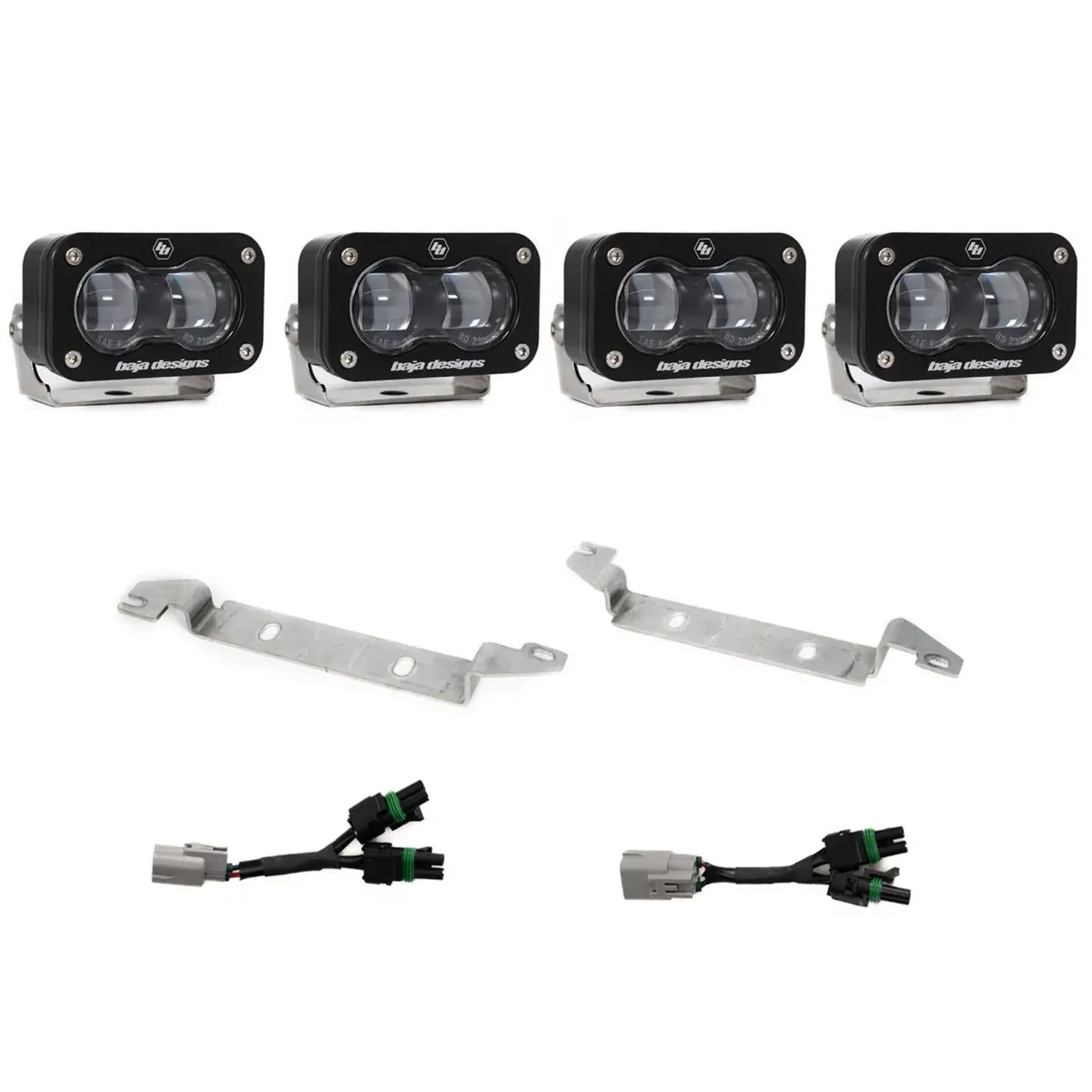 S2 Sae Oem Fog Light Replacement Kit 2024-On Toyota Tacoma Trd Pro/Trailhunter Clear Baja Designs 1