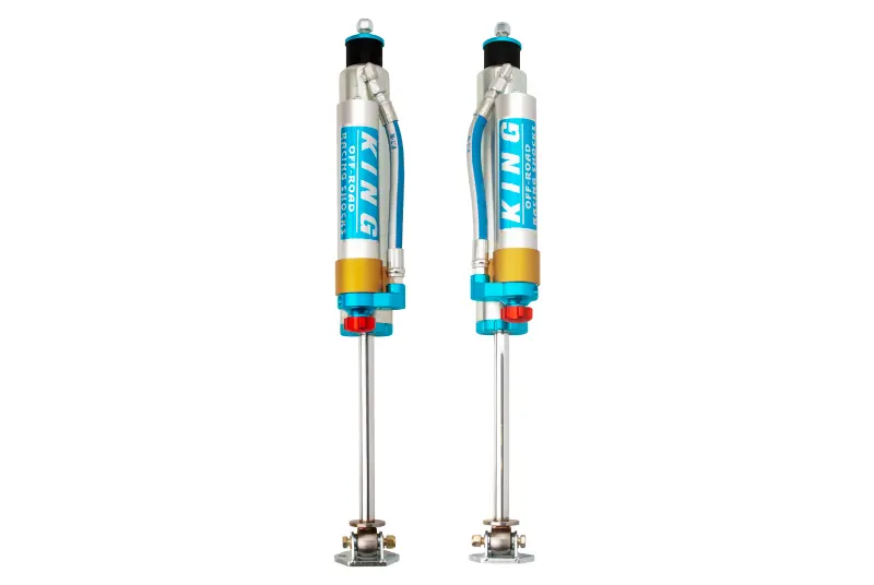 King Shocks 84-00 Jeep Cherokee Xj Front 2.5 Dia Piggy Hose Res Shock For 5-6In Lift W/Adj (Pair) 1