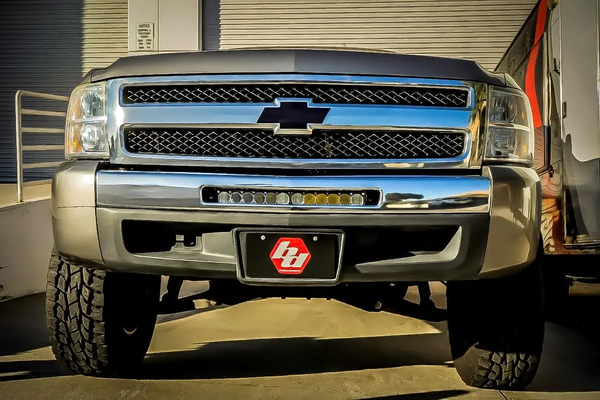 07-13 Silverado 20 Inch Bumper Mount Kit 20 Inch Onx6+ Baja Designs 1