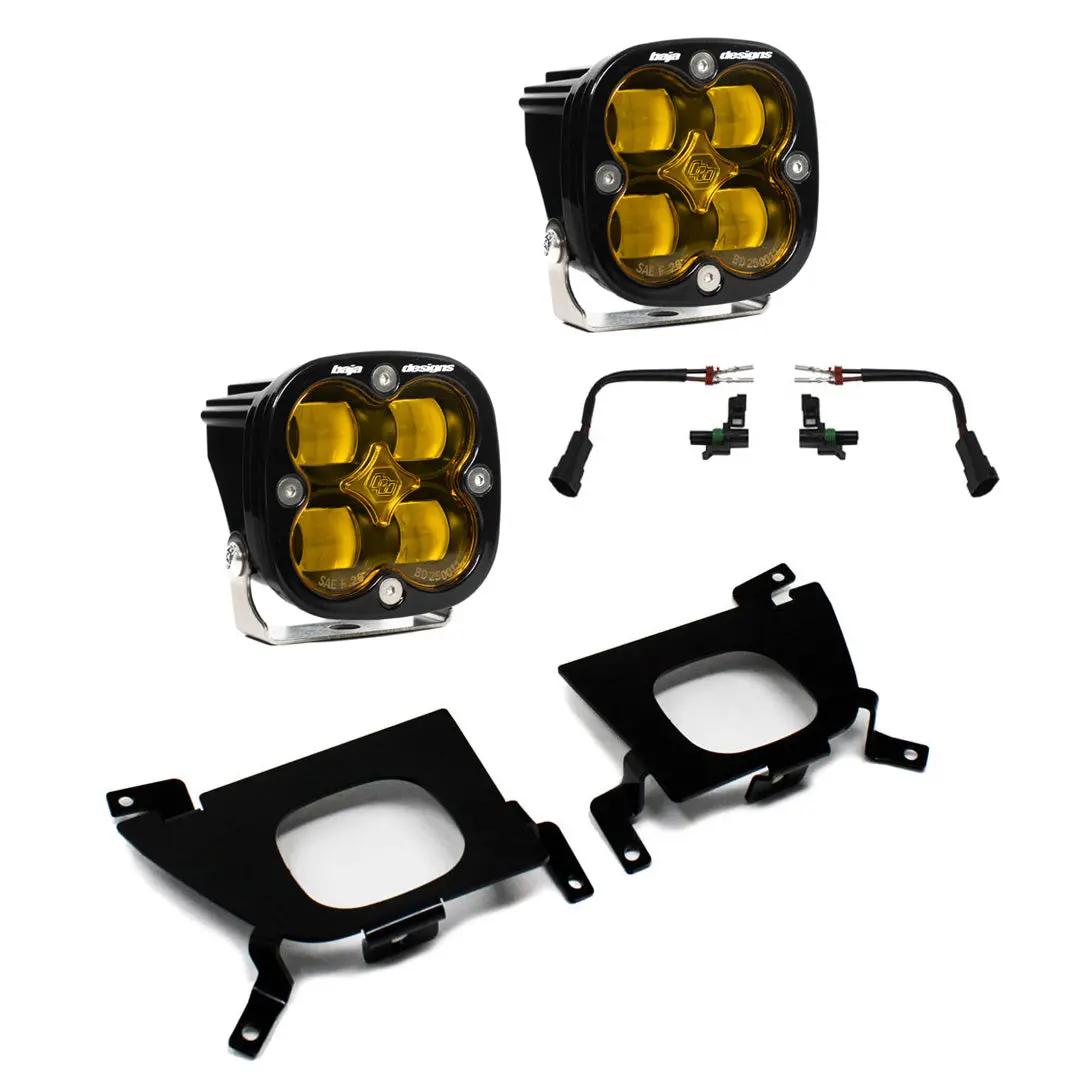 Silverado Fog Pocket For 19-Up Silverado 1500/2500/2500 Hd Fpk Sae Baja Amber Baja Designs 1