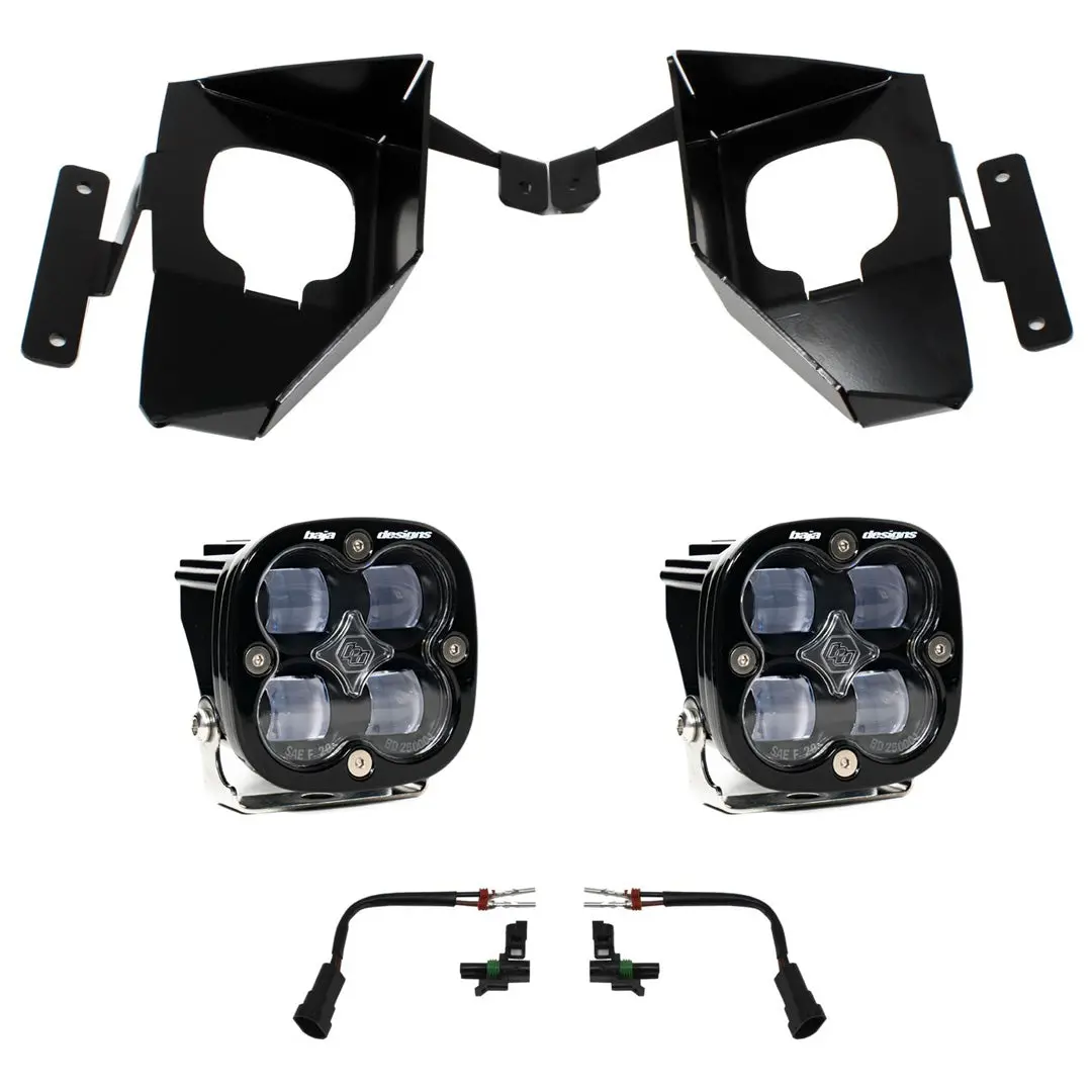 Silverado 1500 Fog Pocket Kit 16-18 Squadron Sae Clear Baja Designs 1