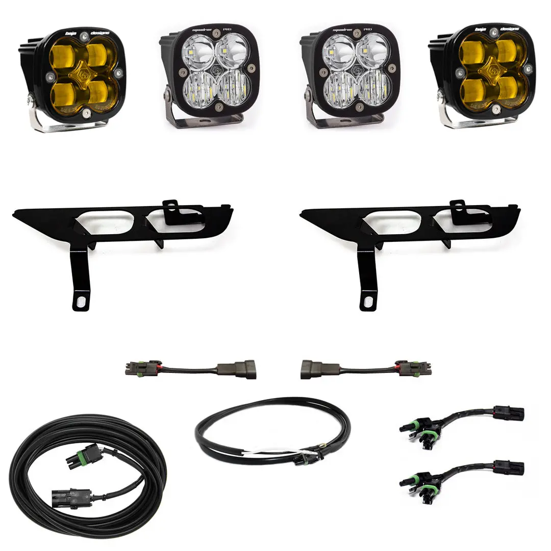 Ford, F150, (21-On), Fpk, Sae Baja Amber/Sport Dc, Up W/O Drl Baja Designs 1